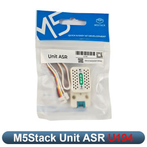 M5Stack | M5Stack Unit ASR CI-03T Offline Voice Recognition Module UART Custom Wake Words 300 Commands Mic Speaker for Smart Home Robot