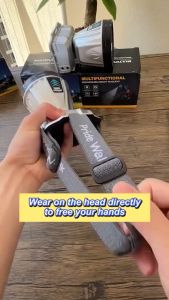 Bright long range outdoor lights white/yellow 2 light USB charging led super bright long-range concentrating light watreproof multifunction heavy duty flashlight portable emergency adjustable head light overnight battery for motorcycle hiking fishing