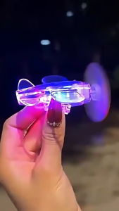 AKSESORIS MOTOR DAN MOBIL MAINAN PESAWAT LED Lampu Ornamen Energi Angin Dekorasi Memancarkan Cahaya