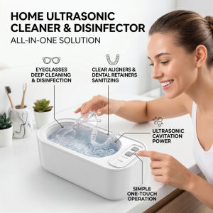 Portable Ultrasonic Cleaning Machine Multifunctional Household Ultrasonic Cleaner for Glasses Jewelry Dentures Braces