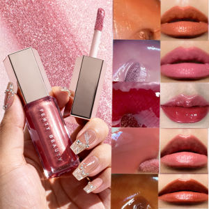 Fashion Fenty Beauty Lip Glaze Moisten Shine Glitter Lip Plumper Makeup For Beginner Liquid Lipstick Female Makeup Cosmetics