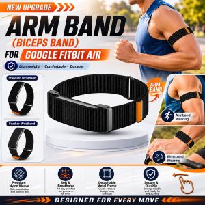 2026 New Nylon Woven Bicep Strap for Google Fitbit Air Band Fitness Tracker Replacement Band Armband for Google Fitbit Air Strap