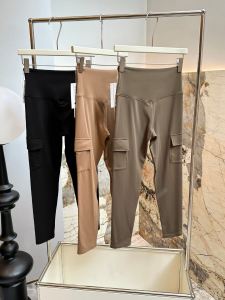 กางเกงโยคะเอวสูงสำหรับผู้หญิง กางเกงกีฬาออกกำลังกายกลางแจ้ง กางเกงขายาวทรงยืดยืดหยุ่นได้หลายฟังก์ชั่นกระเป๋า กางเกงโยคะที่สวมใส่สบาย