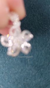 Mặt dây chuyền bạc đính đá hình hoa mai 5 cánh duyên dáng bạc nguyên chất OSC0256 Hoa Minh Gem