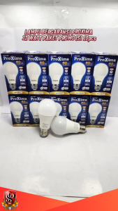 PAKET HEMAT ISI 10 PCS Lampu LED Bulb 12W Proxima E27 / Bohlam LED Cahaya Putih Terang 12 WATT Original Proxima Isi 10 PCS