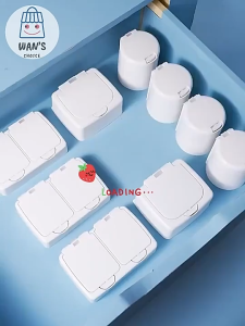 กล่องอเนกประสงค์แบบมีตัวกดสำหรับเปิด-ปิด กล่องเก็บเครื่องสำอางค์ 3 ขนาด