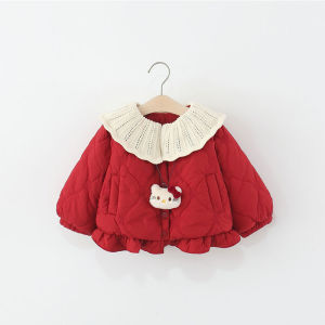 Cute Warm Cat Print Cotton Coat