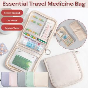 Portable Medicine Storage Bag Medical Emergency Kits Organizer Pill Storage Bag Mini Medicine Bag Medical Emergency Kit First Aid Kit