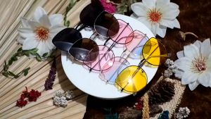 MPK703 Kacamata Frame Hitam Model Retro Cat Eye Sunglasses Woman Fashion