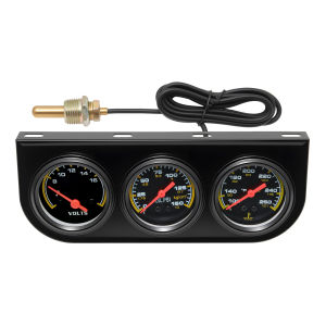 RYSJM | Bộ Đồng Hồ Đo Ô Tô 3 Trong 1 12V Có Cảm Biến - Đồng Hồ Đo Nhiệt Độ Nước Đồng Hồ Đo Áp Suất Dầu Dụng Cụ Giám Sát Ô Tô Ba Chức Năng