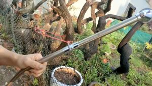 Vòi tưới cây inox Đài Loan No 390 có van khóa dài 43cm