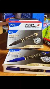 Bút lông DELI U72/U016/U104 chính hãng 2 đầu viết trên nhiều bề mặt