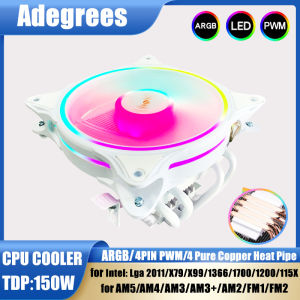 4 Heatpipes CPU Air-cooled Cooler ARGB PC Processor Thermalright fan for Intel LGA 1366 115X 1700 2011 AM5 AM4 AM3 ventilador