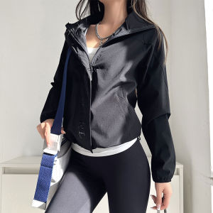 Fitness Girl Outdoor Running Training Sport Jacket Loose Long Sleeve Top Yoga Stylish Coat Mountain Climbing Suit Womens Wear