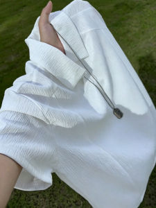 Ice Silk Textured Summer Cleanfit Henry Neck Polo Shirt Mens Short Sleeve