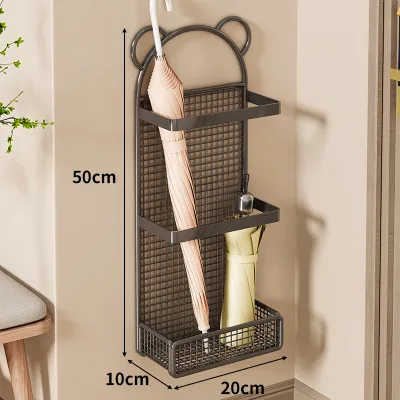 XUNHUAI | Giá Đựng Ô Treo Tường Có Khe Thoát Nước