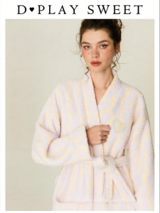 Soft Thickened Warm Coral Fleece Long Robe