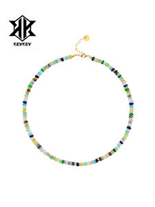 Colorful Beaded Rainbow Guardian Necklace Secret Garden Ethnic Retro Fashion Jewelry Womens Pendant Other Material Necklace