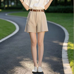 Shalldoer | Trendy Youthful Elegant Womens Summer Outfit Short Sleeve Shirt and Shorts Set