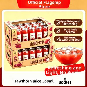 Freshly Squeezed Pure Hawthorn Juice No Sugar No Additives Fruit Beverage