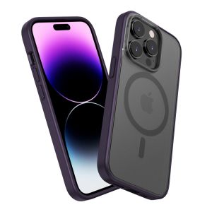 MagSafe Translucent Matte Case For iPhone 15 Pro Max Magnetic Cover For iPhone 14 Pro Max 13 Pro Max Casing