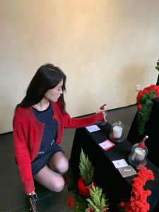 Red Dragon Year Sweater Coat Women Early Spring New Bright Sequins Top Autumn Long Sleeve round Neck Blend Fiber Iceollo