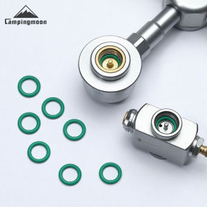 Campingmoon OR-4P Set of 4 Sealing Rings Silicone Rubber Plastic Gas Adapter Connector O-Rings for Camping Hiking Outdoor Use
