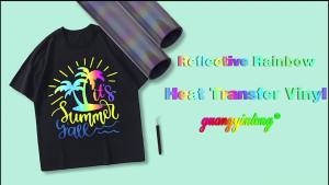 Reflective HTV VinylHeat Transfer Vinyl for T Shirt Iron On Vinyl For All Cutter Machine  Easy to Cut &Weed