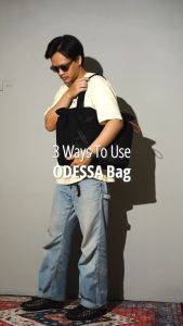 Fertig - Odessa Black - Totebag Pria/Wanita Canvas - Tas Muat Laptop 15"