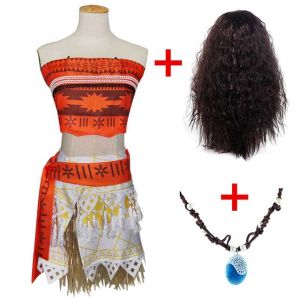 Carlanisa Ocean Moana Costume for Baby Girl Cosplay Dress Moana Costume For Kids Halloween Outfits Role Play