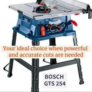 BANSOON GTS 254 Professional Table Saw. 1800W power. Comes with robus stand. Precision cutting