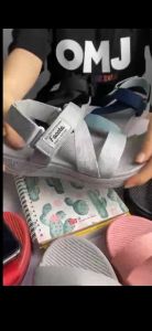 Giày sandal Facota nữ chính hãng NN11 Xám Bạc nam nữ đế phylon êm nhẹ bền đi học đi chơi