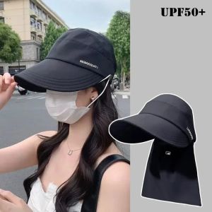 Spring Summer Womens Quick Dry Sun Protection Hat Travel Sunshade Neck Protection Duckbill Cap Personality Niche Outdoor Beach