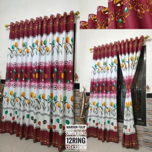 GORDEN SMOKRING RED FLORAL RING 12 | HORDEN TIRAI GORDEN JENDELA DAN PINTU