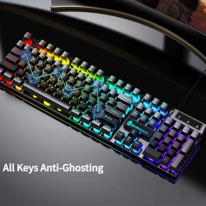 NexusClick RGB Backlit Mechanical Touch Feel Waterproof Keyboard Gaming ...