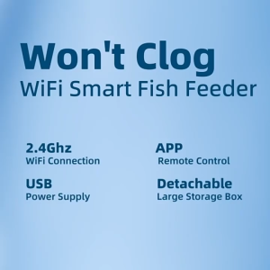 COD MFALI Pemberi Makan Ikan Otomatis WiFi Aquarium Tank Automatic Feeder - WP8621N