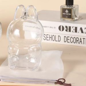 Labubu Cry Baby โปร่งใสป้องกัน Labubu I II ตุ๊กตากระเป๋าตุ๊กตาไวนิล Mini แบบพกพากล่อง