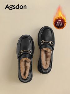 Agsdon | Fleece Lined Fur Boots Thick Platform