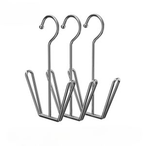 Heavy-Duty Rust-Resistant Stainless Steel Shoe Rack & Clothes Hanger - Freestanding Space-Saving Storage Organizer for Home