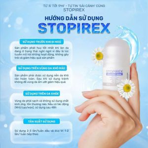 DUY NHẤT 1 NGÀY -Lăn Khử Mùi Và Ngăn Tiết Mồ Hôi Chuyên Sâu STOPIREX 30ml
