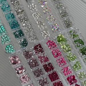 12 Lưới Đá Pha Lê 3D Màu Hồng Mặt Phẳng 1000 Chiếc Trang Trí Móng Tay Sang Trọng Phụ Kiện Làm Móng Tự Làm