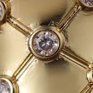 Vintage Creative Zircons Inlay Wide Face Ring Copper Material Ladies Fashion Luxury Ring Suitable for Daily Wear Gift