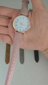 Women Vintage-Quartz Watch Classic Design Mens Frosted Leather Band Watch Luminous Pointer Waterproof Built For Daily Wear