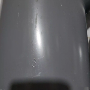 Rucika 6" Elbow 45 keni 45 derajat 45° 6 in inci inch Knee Keni abu pipa PVC D-45L CM AW tebal D tipis bisa untuk semua merk pipa selama SNI