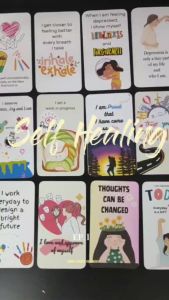 VG Self-Healing Affirmation | Positive | Motivational | Inspiration Cards 12 pieces 1 set