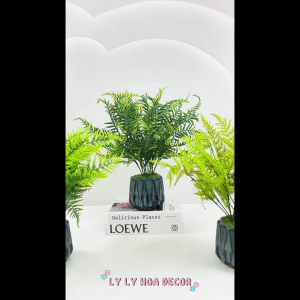 Cụm Điểm Ngắn 7 Nhánh Trang Trí Phòng Khách Bàn Làm Việc. Hoa Lụa Decor
