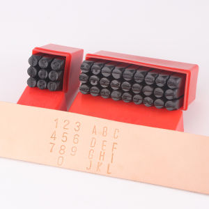 36pcs/set Leather Punching Stamp Set A-Z 0-9 Letters & Numbers Steel Stamper DIY Leather Crafting Sculpture Engraving Tool