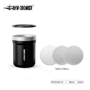 MHW-3BOMBER Shark Powder Shaker Magnetic Top Lid Aluminum Alloy Three Replaceable Mesh Shaker Powder Cans For Baking Coffee Tool