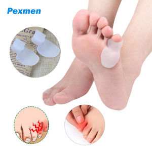 Pexmen 2Pcs Pinky Toe Separators Little Toe Cushion Splint Small Toe Protector Prevent Blisters Callus and Corns