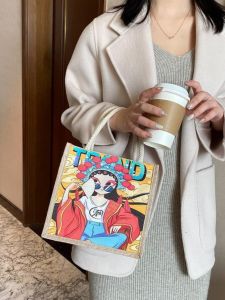 Túi Vải Canvas Phong Cách Hàn Quốc Cho Nữ Đi Làm Túi Xách Tay Thời Trang Túi Vải Lanh Cổ Điển Túi Xách Túi Vải Cotton Mềm